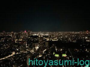 リッツカールトン東京客室からの夜景