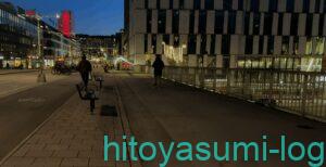 ストックホルム駅付近の立体的な道