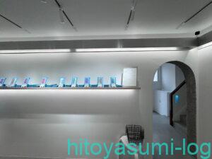 ロディックチョコレートのチョコレートディスプレイ