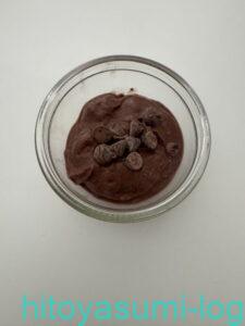 豆腐で作ったチョコレートクリーム