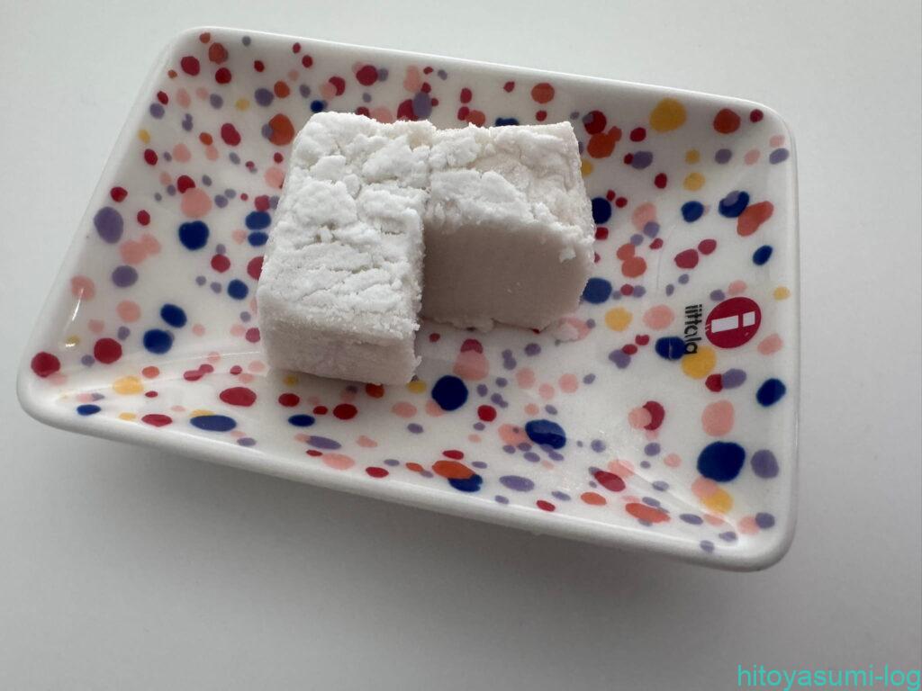 1ヵ月冷凍保存したいったつみとらどうの白わらび餅画像
